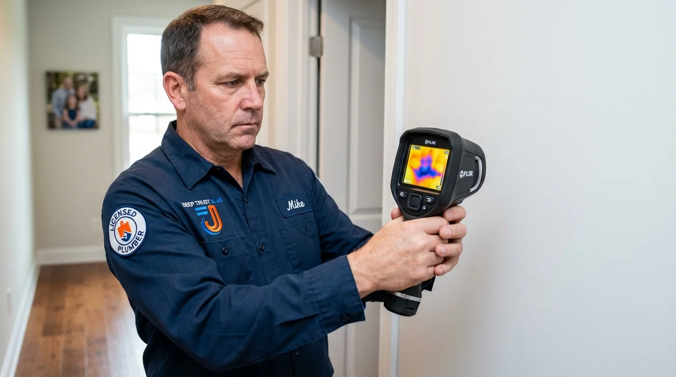 Thermal imaging leak detection by Johns Plumbing LLC in Weimar